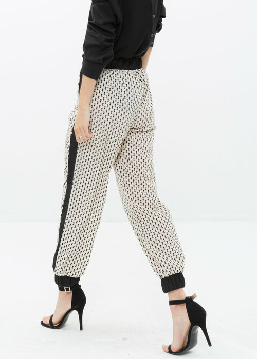 Women's Printed Casual Cuffed Hem Pants