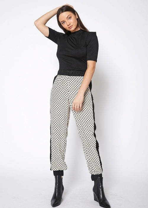 Women's Printed Casual Cuffed Hem Pants