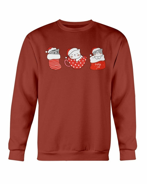 Cute Cats Christmas Sweatshirt