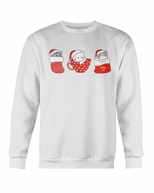 Cute Cats Christmas Sweatshirt